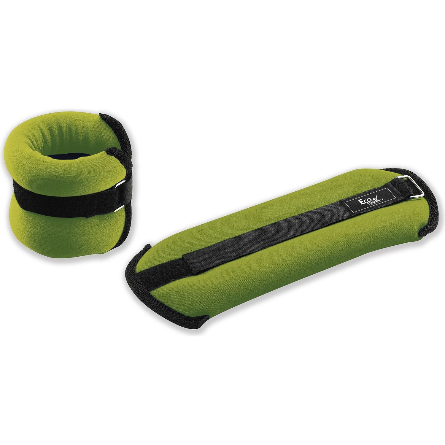 Nilkka-/rannepainot Eco Body Soft Pillow 2x1kg, vihreä