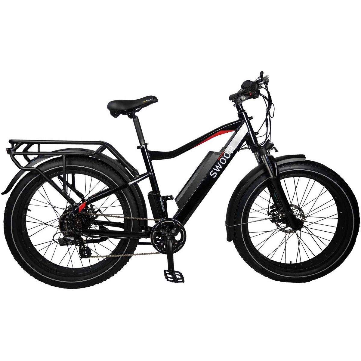 Sähköfatbike Swoop 26" 7 vaihdetta, musta