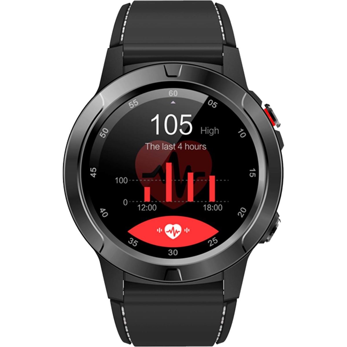 Urheilukello Kuura Smart Watch Sport S5 GPS, musta