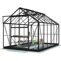Kasvihuone Lykke, 9,7 m², hybrid, musta