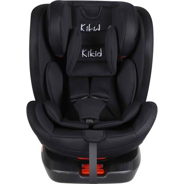 Turvaistuin & turvakaukalo Kikid Black Edition, Isofix, 0-36kg, musta