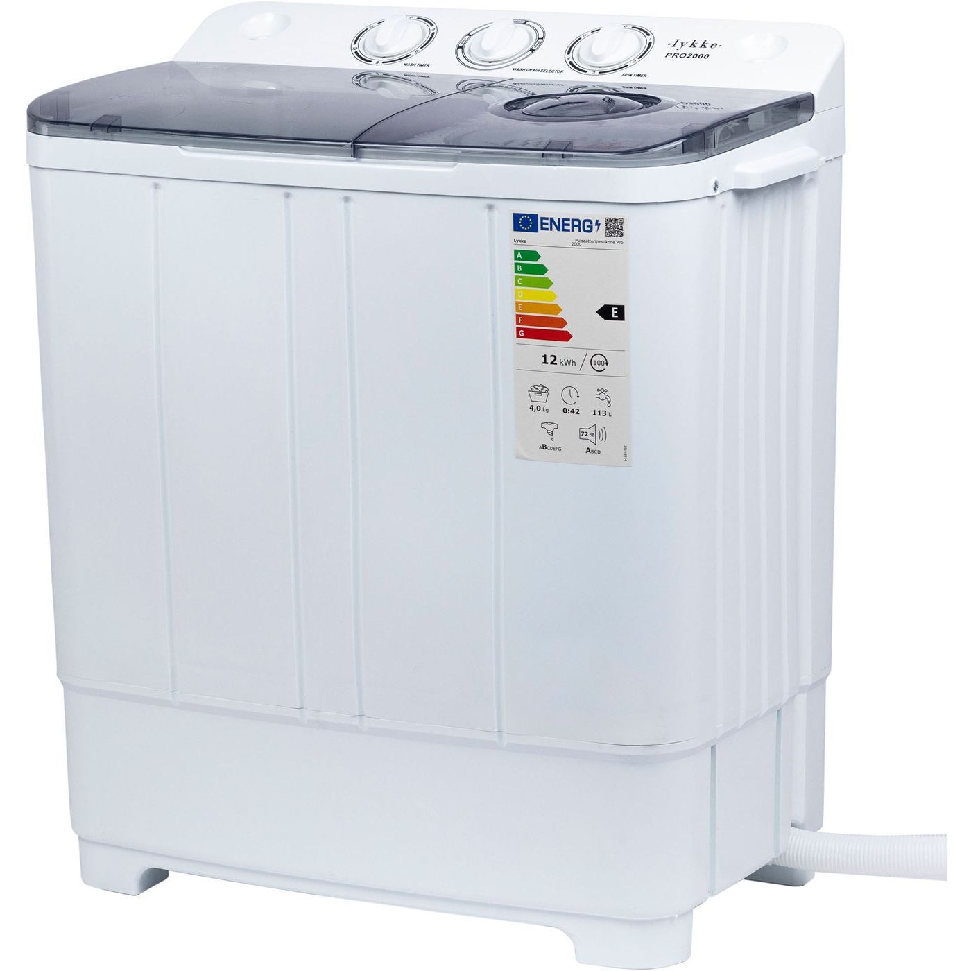 Pulsaattoripesukone Lykke Pro 2000, 4kg