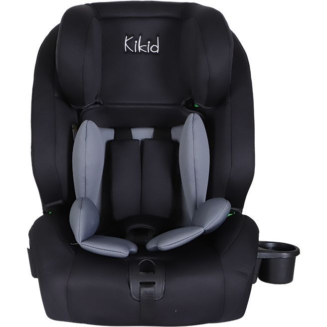 Turvaistuin Kikid Premium 76-150cm i-Size ISOFIX R129, musta-harmaa