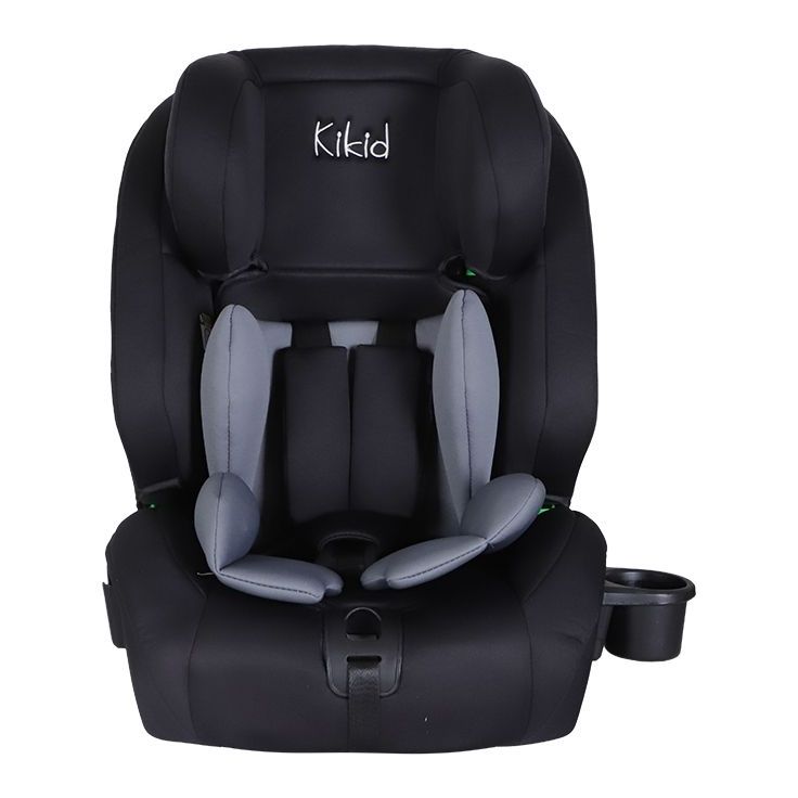 Turvaistuin Kikid Premium 76-150cm i-Size ISOFIX R129, musta-harmaa