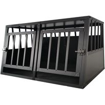 Koiran kuljetushäkki Trekker L 89x69x50cm, musta, Verkkokaupan poistotuote