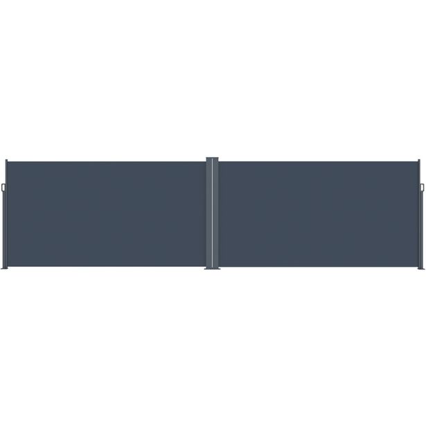 Sivumarkiisi Lykke, 1,6x3 m(x2), kaksipuolinen, tummanharmaa