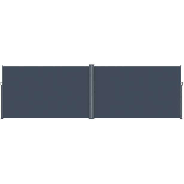 Sivumarkiisi Lykke, 1,8x3 m(x2), kaksipuolinen, tummanharmaa