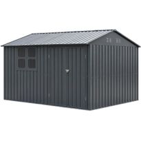 Pihavarasto Fornorth, ikkunallinen, 313x260x205 cm, antrasiitti