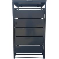 Roskakatos Fornorth Premium, 71x82x123 cm, harmaa