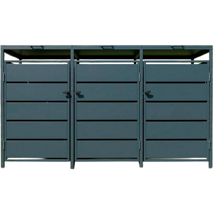 Roskakatos Fornorth Premium, 207x82x121 cm, harmaa