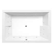 Poreamme Interia Dupla Active Hydro, 1800x1200x540mm, 580l, valkoinen