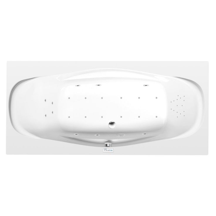 Poreamme Interia Garda Highline Hydro-Air, 1900x900x440mm, 240l, valkoinen