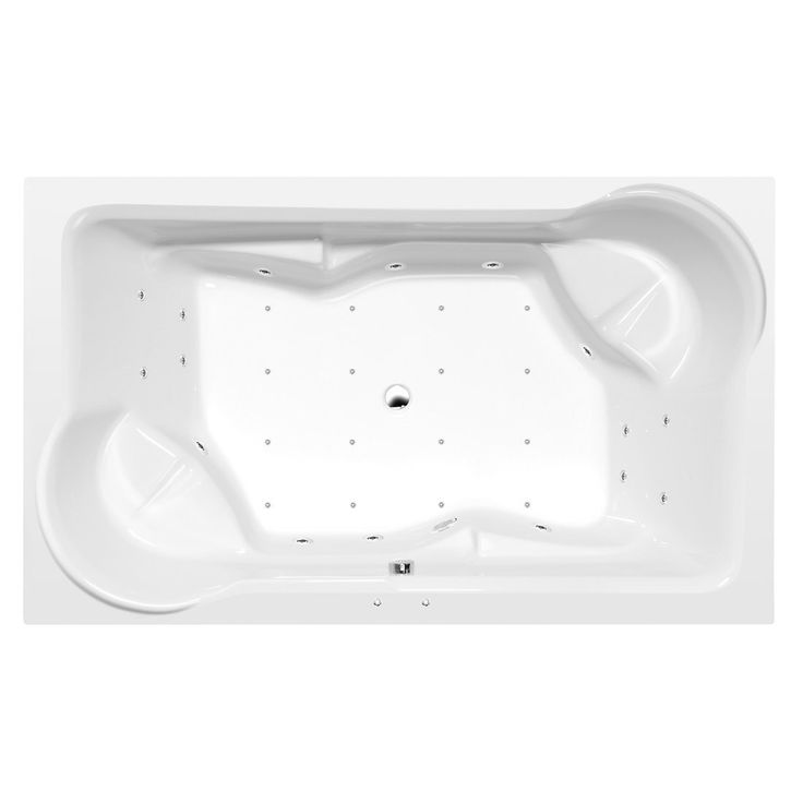 Poreamme Interia Duo Active Hydro-Air, 2000x1200x450mm, 355l, valkoinen
