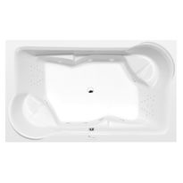 Poreamme Interia Duo Highline Hydro, 2000x1200x450mm, 355l, valkoinen