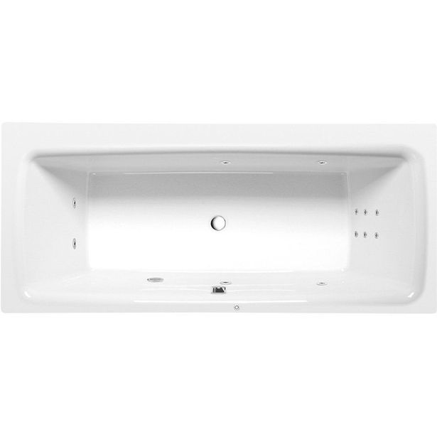 Poreamme Interia Kvadra Hydro, 1700x800x470mm, 250l, valkoinen