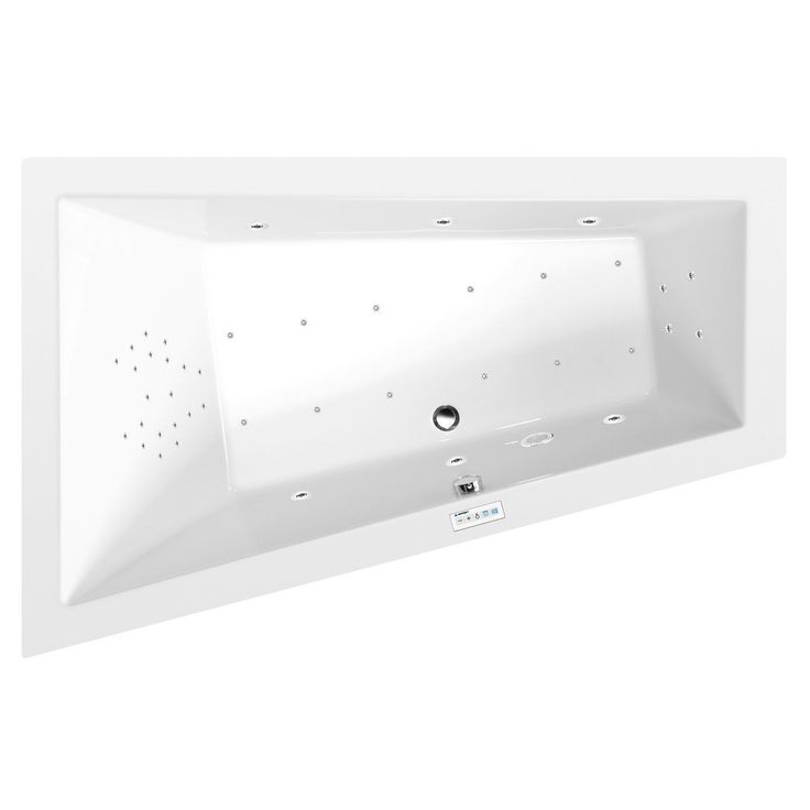 Poreamme Interia Triangl Highline Hydro-Air, 1800x1200x500mm, vasen, 350l, valkoinen