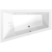Poreamme Interia Triangl L Hydro, 1800x1200x500mm, vasen, 350l, valkoinen