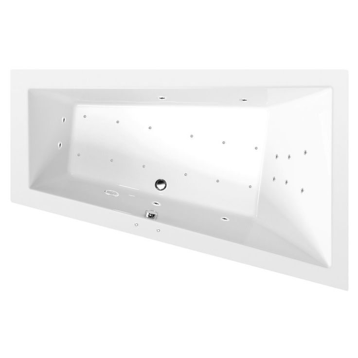 Poreamme Interia Triangl Attraction Hydro-Air, 1800x1200x500mm, oikea, 350l, valkoinen