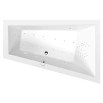 Poreamme Interia Triangl Highline Hydro-Air, 1800x1200x500mm, oikea, 350l, valkoinen