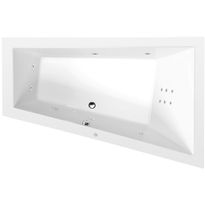 Poreamme Interia Triangl R Hydro, 1800x1200x500mm, oikea, 350l, valkoinen