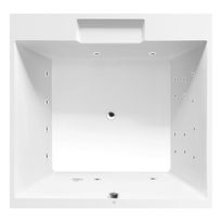 Poreamme Interia Came Attraction Hydro, 1750x1750x500mm, 720l, valkoinen