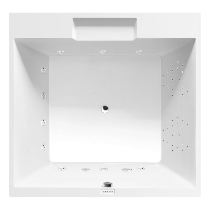 Poreamme Interia Came Highline Hydro, 1750x1750x500mm, 720l, valkoinen