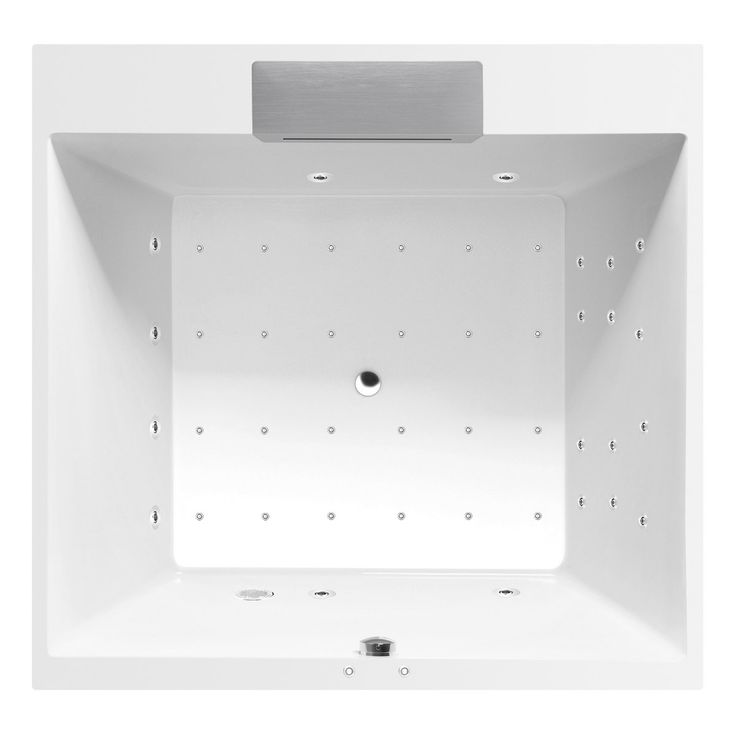 Poreamme Interia Came Falls Attraction Hydro-Air, 1750x1750x500mm, 720l, valkoinen