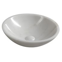 Malja-allas Interia Blok, 400x120mm, valkoinen