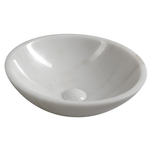 Malja-allas Interia Blok, 400x120mm, valkoinen