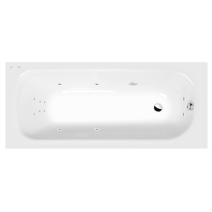 Poreamme Interia Laura Attraction Hydro, 1600x700x390mm, 155l, valkoinen