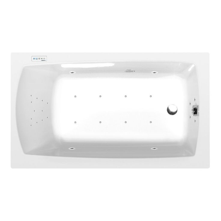 Poreamme Interia Lily Highline Hydro-Air, 1200x700x390mm, 150l, valkoinen