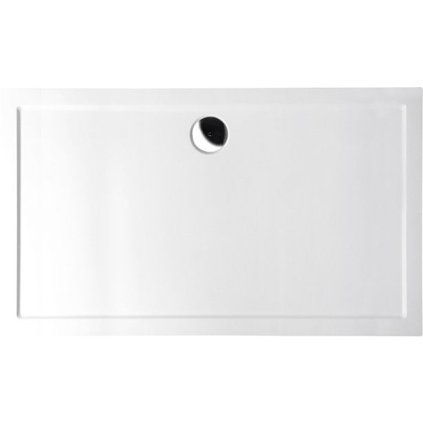 Suihkunurkan allas Interia Karia, kivimassa, 1200x1000x40mm, vasen