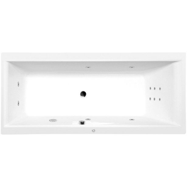 Poreamme Interia Cleo Hydro, 1500x750x480mm, 220l, valkoinen