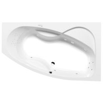 Poreamme Interia Mamba Highline Hydro, 1600x950x440mm, oikea, 235l, valkoinen