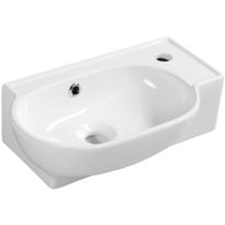 Pesuallas Interia Yumo, 450x280x145mm, oikea, valkoinen