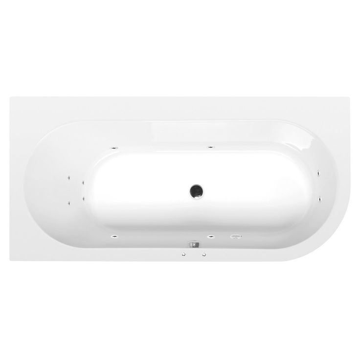 Poreamme Interia Astra Active Hydro, 1650x800x480mm, vasen, 255l, valkoinen