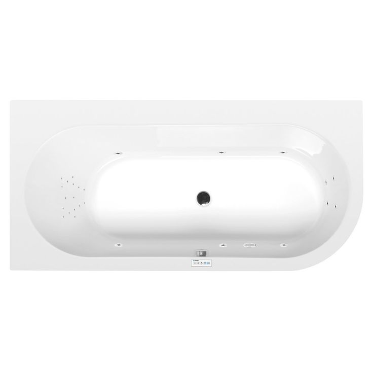 Poreamme Interia Astra Highline Hydro, 1650x800x480mm, vasen, 255l, valkoinen
