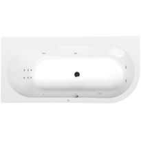Poreamme Interia Astra L Hydro, 1650x800x480mm, vasen, 215l, valkoinen