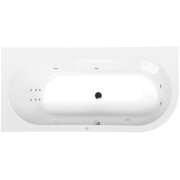 Poreamme Interia Astra L Hydro, 1650x800x480mm, vasen, 215l, valkoinen