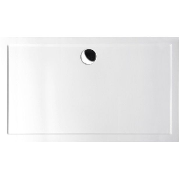 Suihkunurkan allas Interia Karia, kivimassa, 1200x700x40mm, oikea
