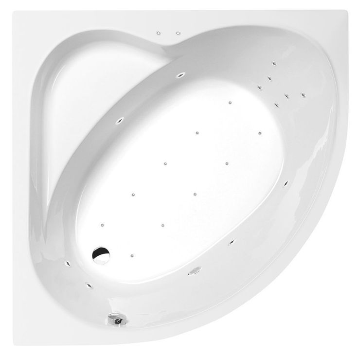 Poreamme Interia Sirius Attraction Hydro-Air, 1300x1300x430mm, 265l, valkoinen