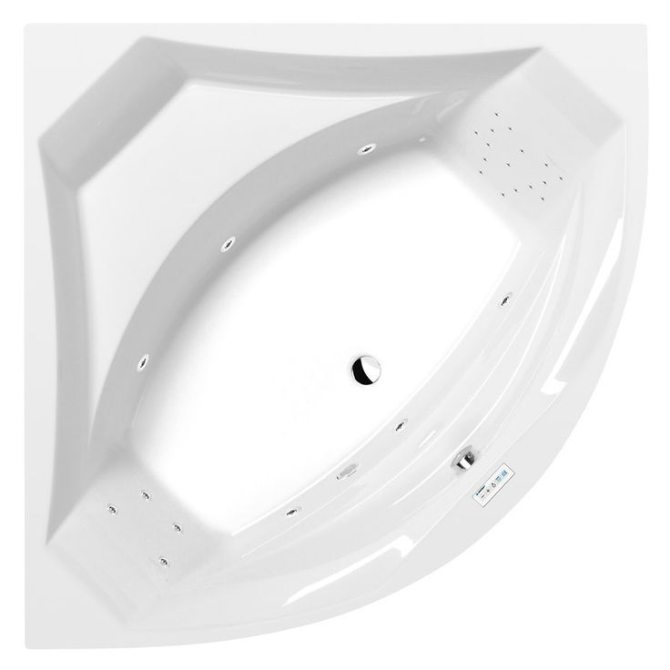 Poreamme Interia Rosana Highline Hydro, 1500x1500x490mm, 365l, valkoinen