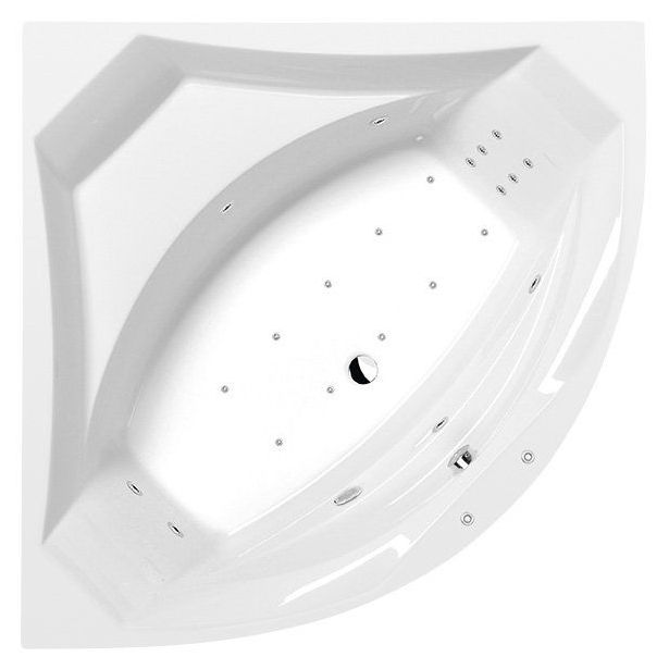 Poreamme Interia Rosana Hydro-Air, 1500x1500x490mm, 365l, valkoinen