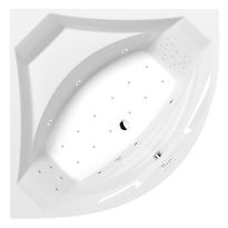 Poreamme Interia Rosana Highline Hydro-Air, 1400x1400x490mm, 290l, valkoinen