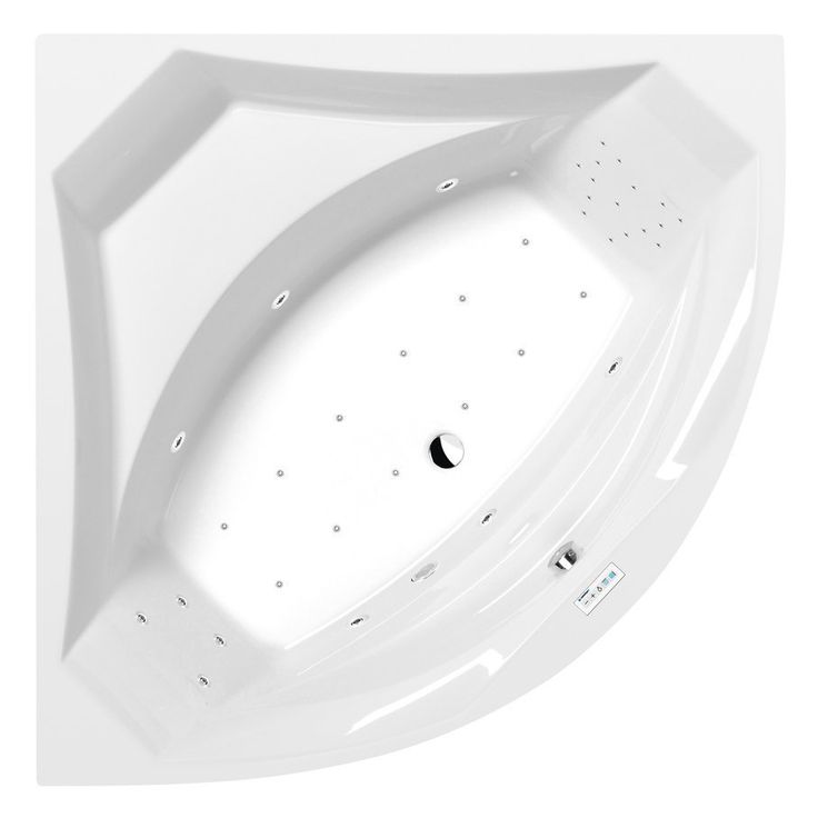 Poreamme Interia Rosana Highline Hydro-Air, 1400x1400x490mm, 290l, valkoinen