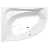 Poreamme Interia Tanya Highline Hydro-Air, 1600x1200x490mm, vasen, 310l, valkoinen