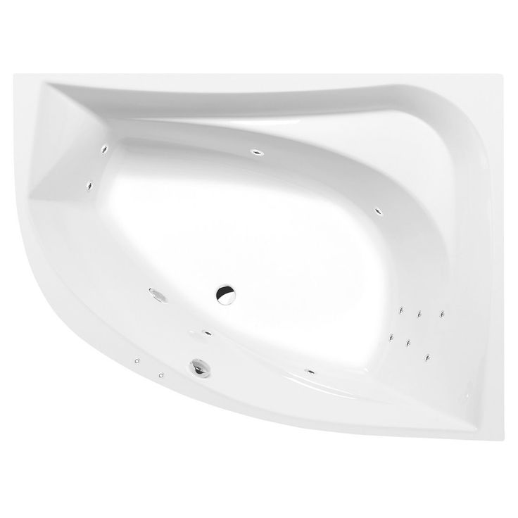 Poreamme Interia Tanya Attraction Hydro, 1600x1200x490mm, oikea, 310l, valkoinen