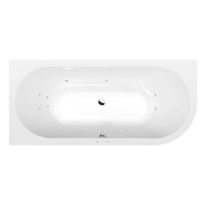 Poreamme Interia Viva Active Hydro, 1750x800x470mm, vasen, 235l, valkoinen