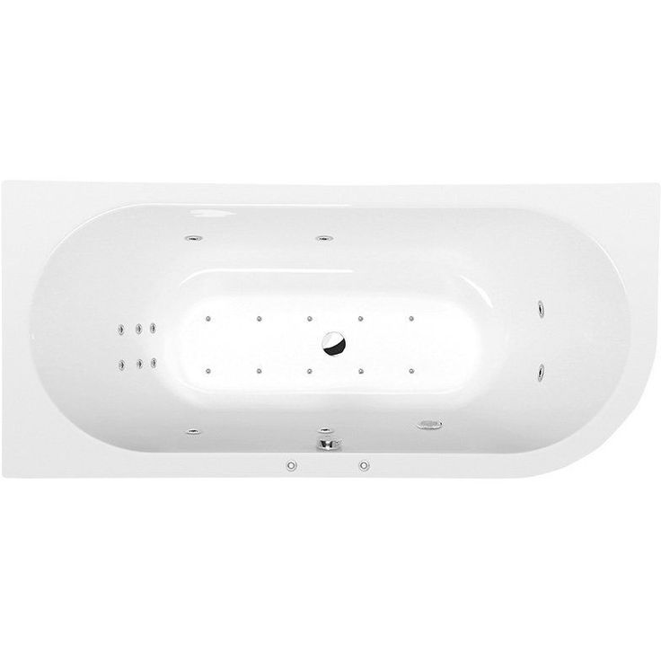 Poreamme Interia Viva L Hydro-Air, 1750x800x470mm, vasen, 235l, valkoinen