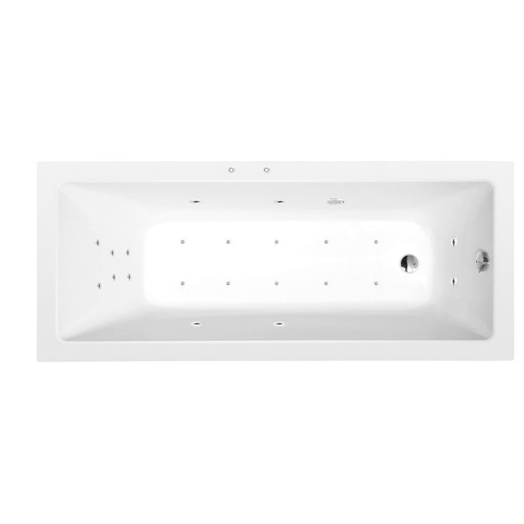 Poreamme Interia Noemi Attraction Hydro-Air, 1600x700x390mm, 183l, valkoinen